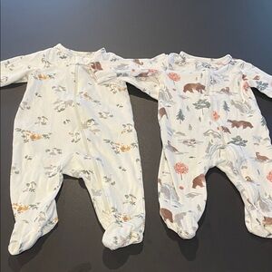 CARTERS Just One You Set of 2 Baby Sleepers Sleep and Play Footies 6 month